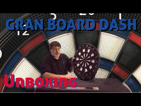 Gran Board Dash Dartboard unboxing.